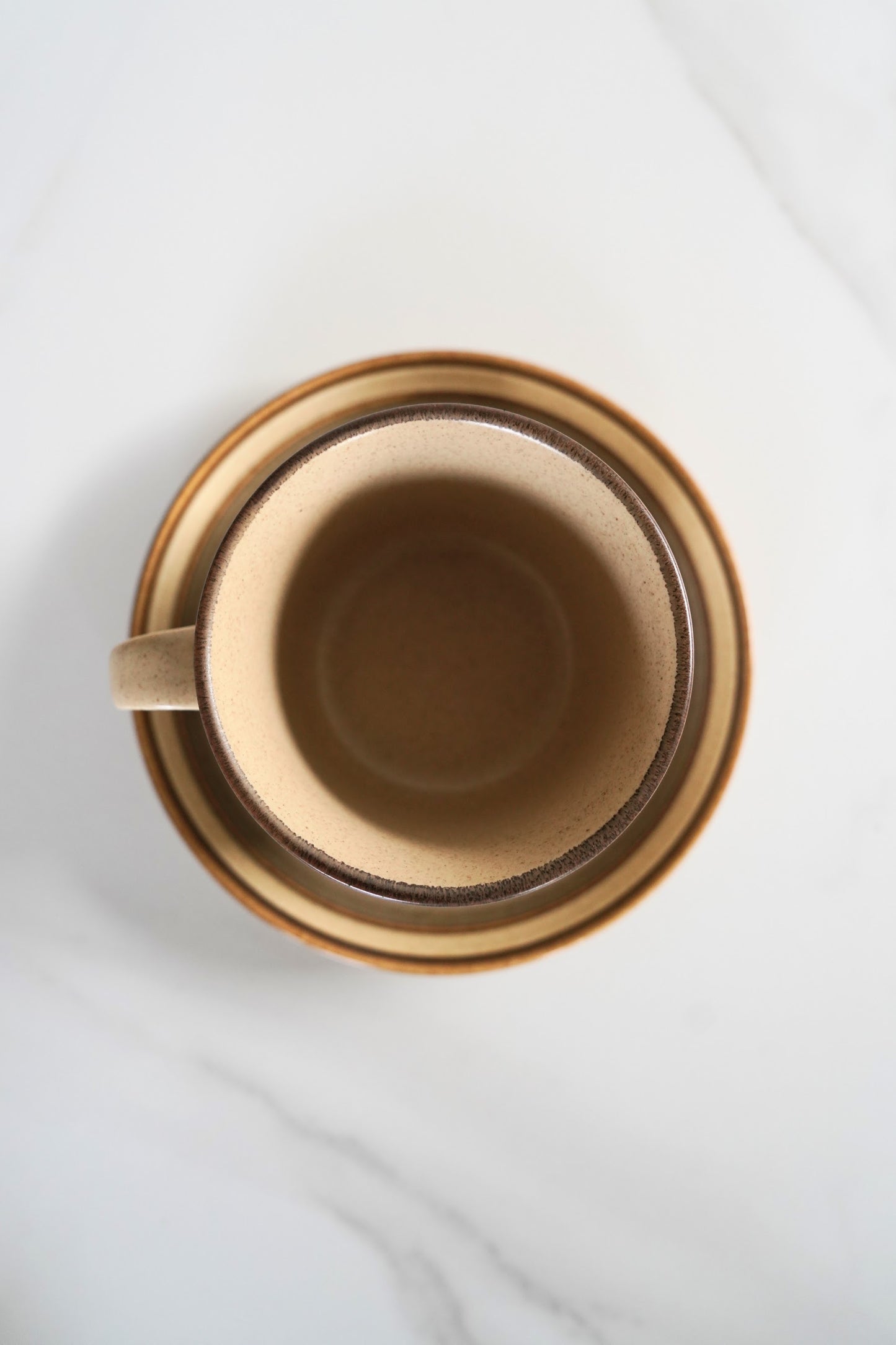 Earthy Vintage Tea-Coffee Cup & Saucer