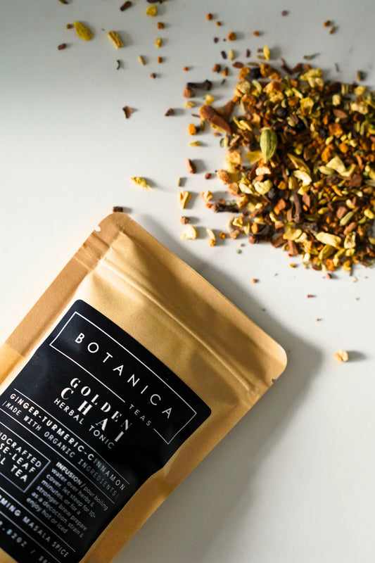 Golden Chai Herbal Tea | Ginger Turmeric with Masala Spice